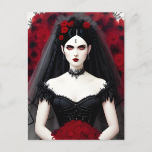 Gothic Bride Postkarte