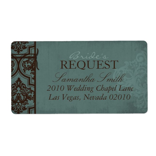 Gothic Bridge Shipping Label (Vorne)