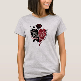 Gothic Broken Forever Heart Pet Halsband T-Shirt