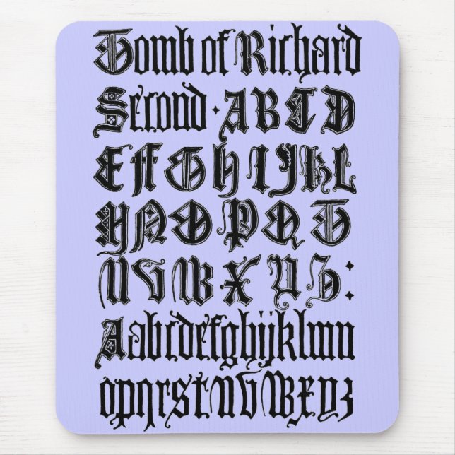 Gothic-Buchstaben-Mauspad Mousepad (Vorne)