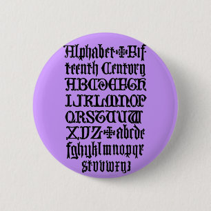 Gothic-Buchstaben-Schaltfläche Button