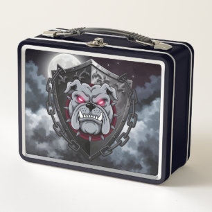 Gothic Bulldog Metall Brotdose
