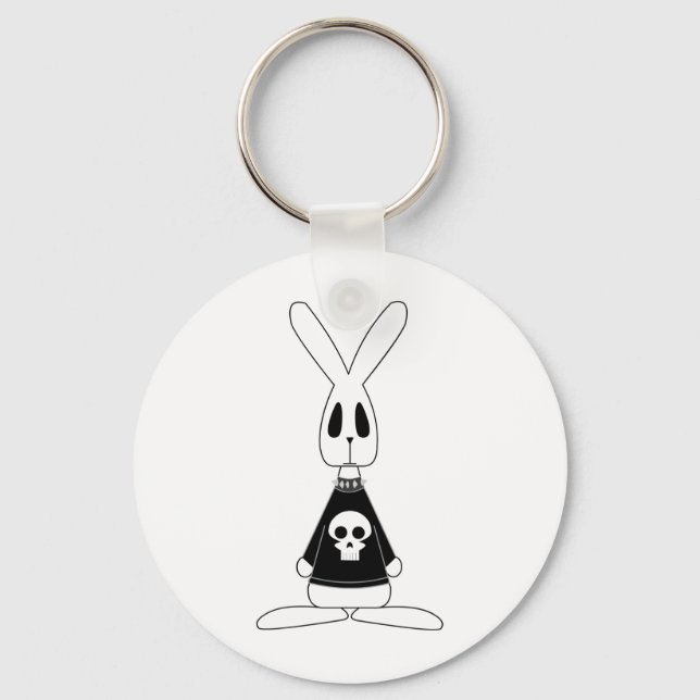 Gothic Bunny Lucien Schlüsselanhänger (Vorderseite)