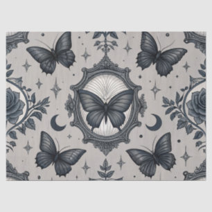 Gothic Butterfly Blumenmuster (2) Seidenpapier