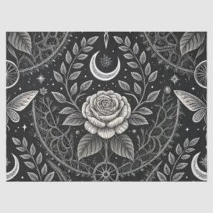 Gothic Butterfly Blumenmuster (4) Seidenpapier