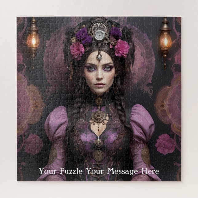 Gothic Butterfly Empress Mauve Splendor Puzzle (Vertikal)