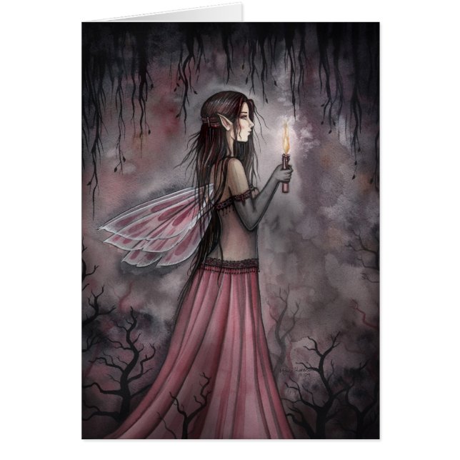 Gothic Candle Fairy Card von Molly Harrison (Vorne)