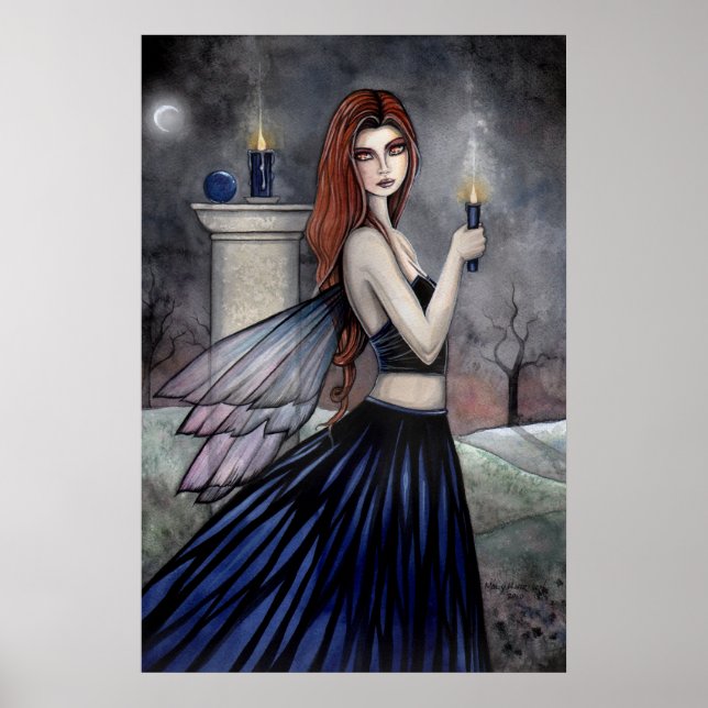 Gothic Candle Fairy Poster von Molly Harrison (Vorne)