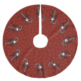 Gothic Candy Cane Polyester Weihnachtsbaumdecke