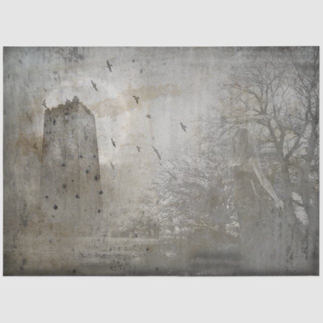 Gothic Castle Series Design 2 Seidenpapier (Vorderseite)