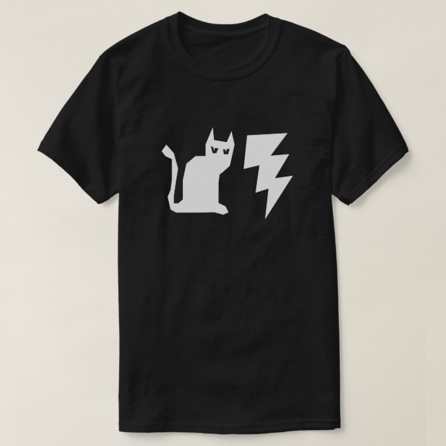 GOTHIC CAT LIGHTNING SHIRT (Design vorne)