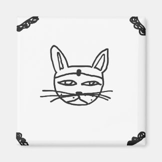 Gothic cat magnet