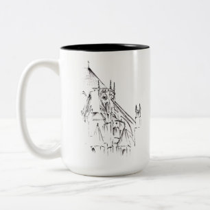 Gothic Cathedral White Zweifarbige Tasse