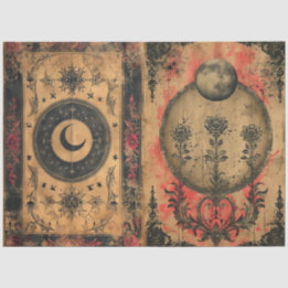 Gothic Celestial Altpapier Dekoupage Seidenpapier