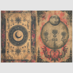 Gothic Celestial Altpapier Dekoupage Seidenpapier