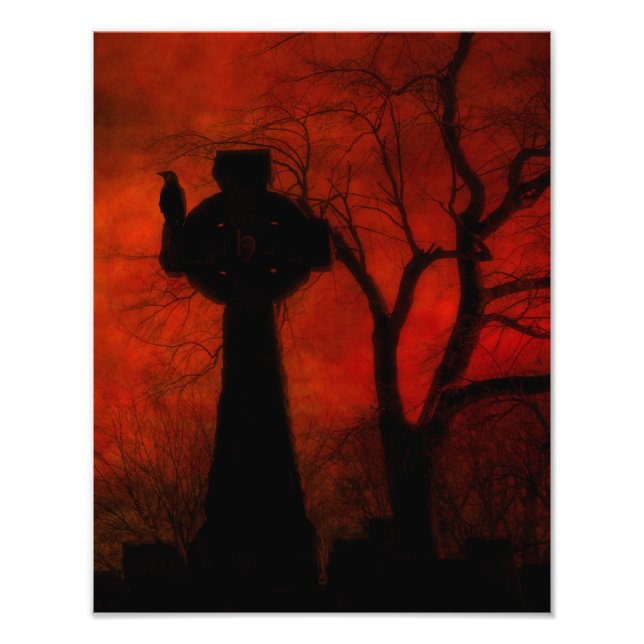Gothic Celtic Red Fotodruck (Vorne)