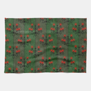 Gothic Chandelier Pattern Holiday Geschirrtuch