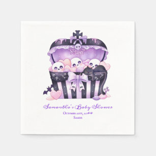 Gothic Chest Halloween Goth Books for Baby Shootin Serviette