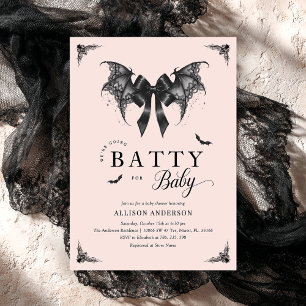 Gothic Chic Baby Shower Einladung