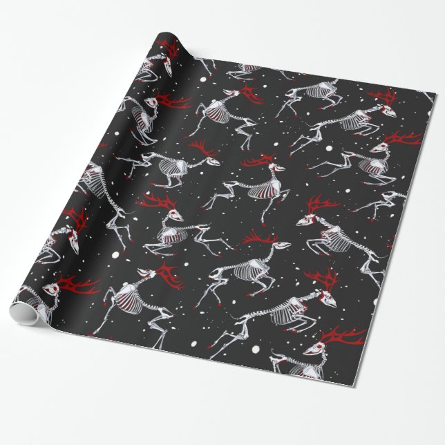 Gothic Christmas Geschenkwrap Geschenkpapier (Ungerollt)