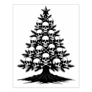 Gothic Christmas Tree II Gummistempel