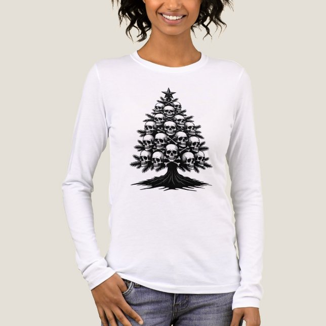 Gothic Christmas Tree II Tri-Blend Shirt (Vorderseite)