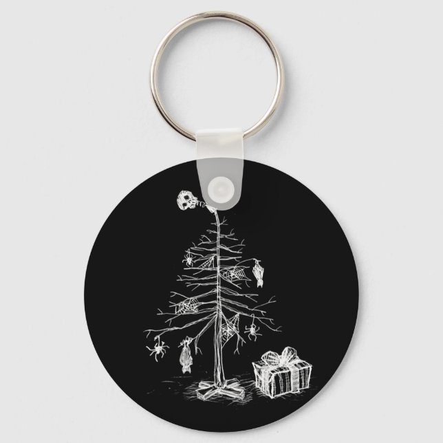 Gothic Christmas Tree Schlüsselanhänger (Vorderseite)