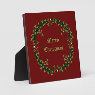 Gothic Christmas Wreath Custom Fotoplatte