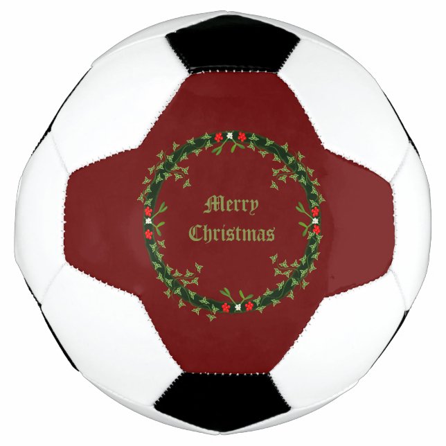 Gothic Christmas Wreath Custom Fußball (Vorderseite)