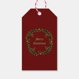 Gothic Christmas Wreath Custom Geschenkanhänger