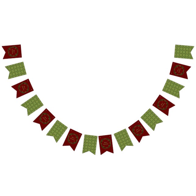 Gothic Christmas Wreath Custom Wimpelkette (Alle)