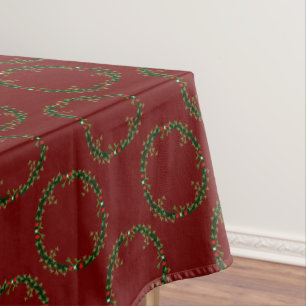 Gothic Christmas Wreath Gemustert Tischdecke