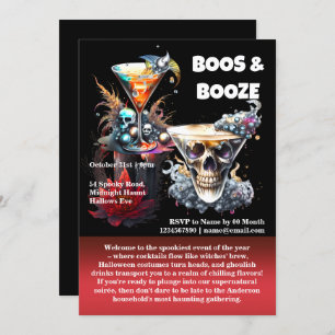 Gothic-Cocktails in der Happy Hour Einladung