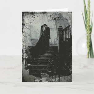 Gothic Couple Horror Wedding Einladung