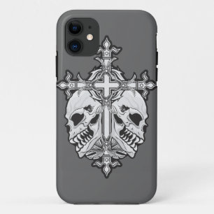 Gothic Cross mit Skulls Case-Mate iPhone Hülle