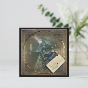 Gothic Crow Halloween-Party Invites Einladung