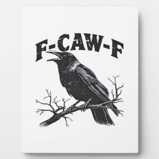 Gothic Crow Humor F-Caw-F Funny Essential Fotoplatte