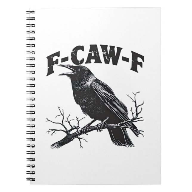 Gothic Crow Humor F-Caw-F Lustig Essential Notizblock (Vorderseite)