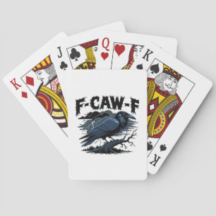 Gothic Crow Lustiger Humor F-Caw-F Essential Minim Spielkarten