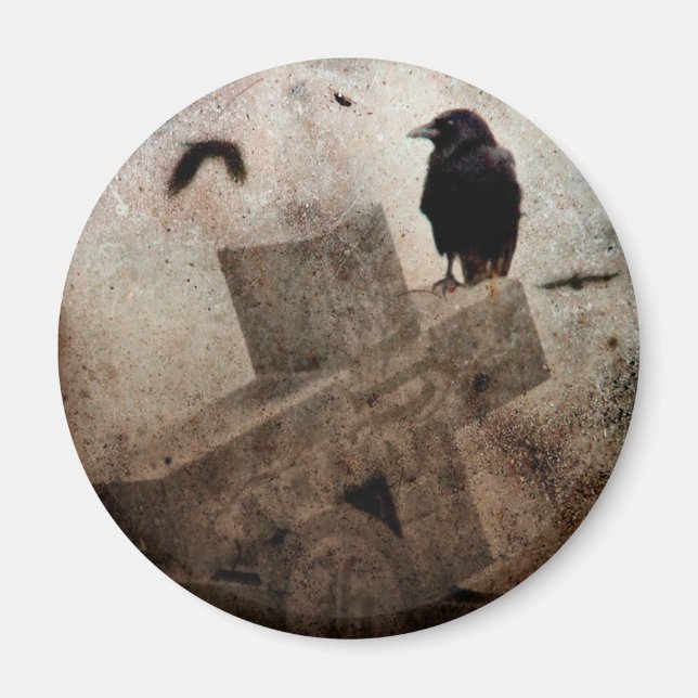 Gothic Crow Magnet (Vorne)