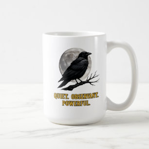 Gothic Crow Mug- Dark Cottagecore Mond Shirt Kaffeetasse