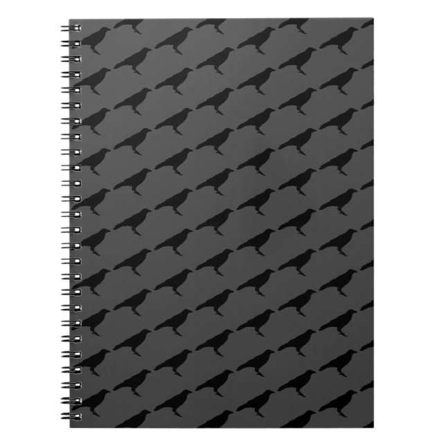 Gothic Crows-Notebook Notizblock (Vorderseite)