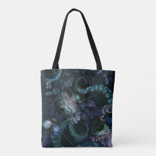 Gothic Cthulhu Türkis Tentakel Mit Blumen