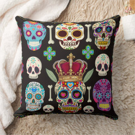 Gothic Cushion - Skulls und Knochen Kissen