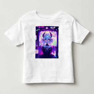 Gothic Cyberpunk Dämon Fantasy Anime Mädchen Kleinkind T-shirt