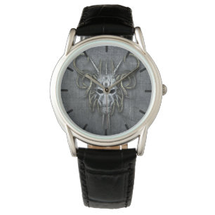 Gothic Cyborg-Schädel Armbanduhr