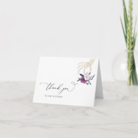 Gothic Danke, Dark Wedding Halloween Card N100