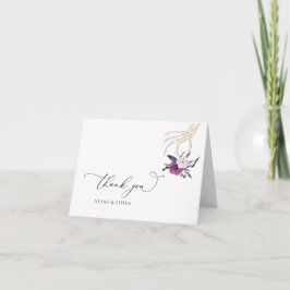 Gothic Danke, Dark Wedding Halloween Card N100 Karte