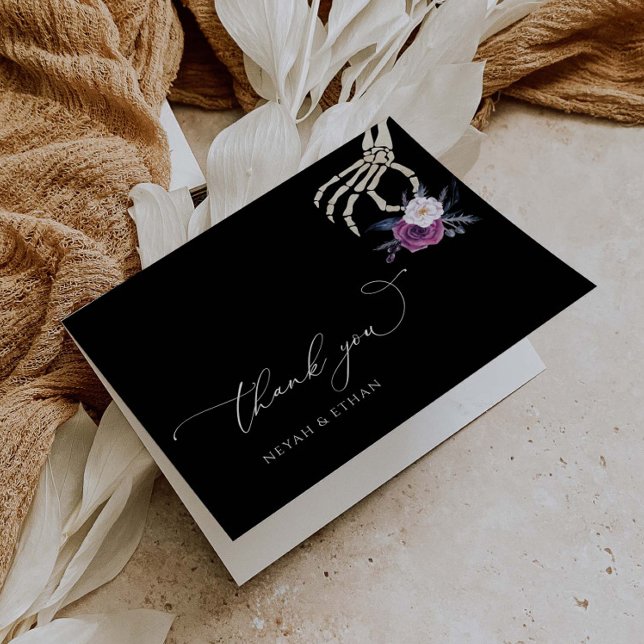 Gothic Danke, Dark Wedding Halloween Card N100 Karte (Von Creator hochgeladen)