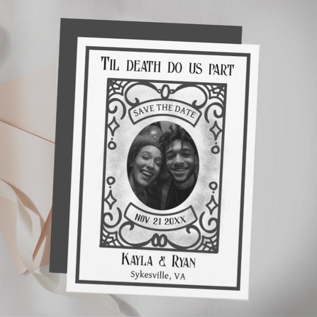 Gothic Dark and Moody Wedding Save The Date (Von Creator hochgeladen)